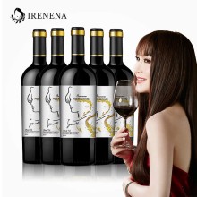 IRENENA紅酒溫碧霞自創(chuàng)品牌進口法國葡萄酒海潮丹娜品質(zhì)干紅750ml